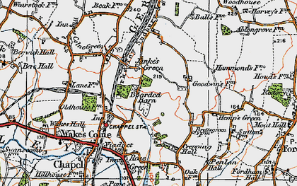 Old map of Janke's Green in 1921