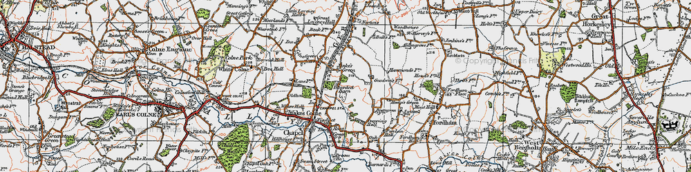 Old map of Janke's Green in 1921