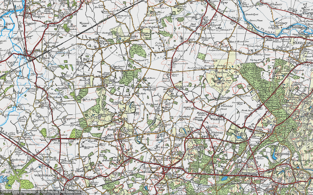 Old Map of Historic Map covering Westleymill in 1919