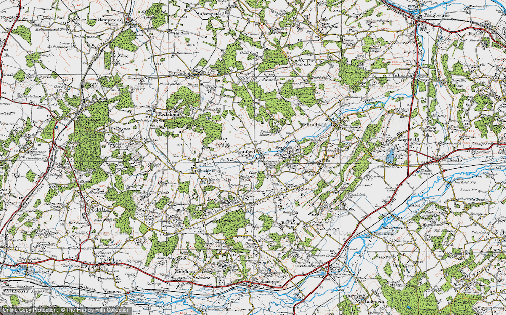 Old Map of Jennetts Hill, 1919 in 1919