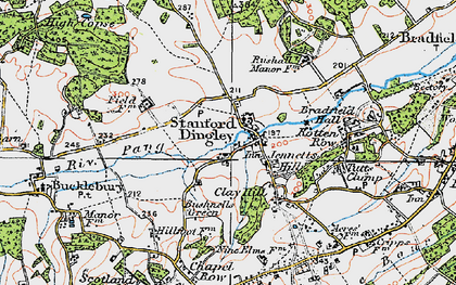 Old map of Jennetts Hill in 1919