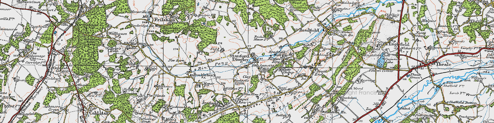 Old map of Jennetts Hill in 1919