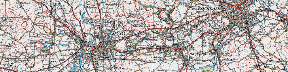 Old map of Jericho in 1924