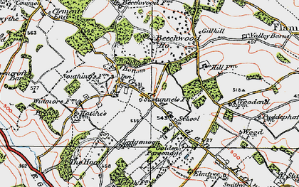 Old map of Gaddesden Row in 1920