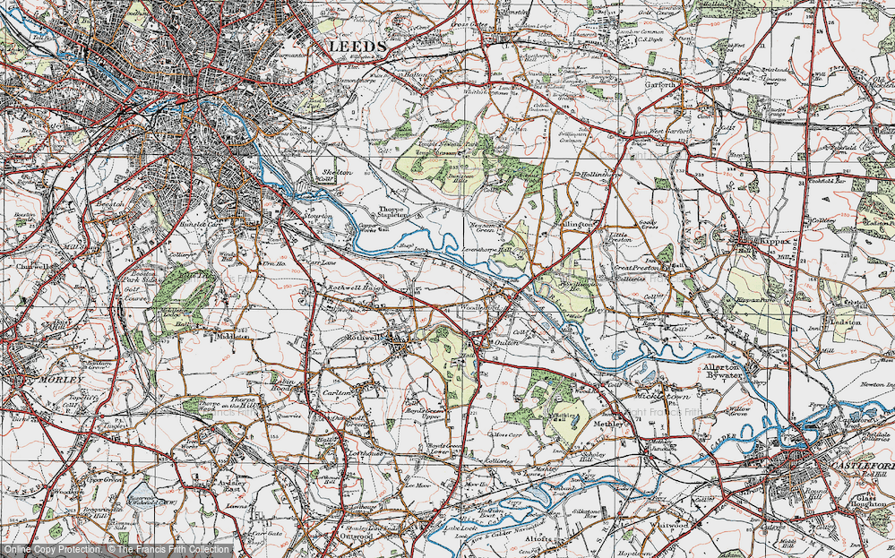 Old Map of John O'Gaunts, 1925 in 1925