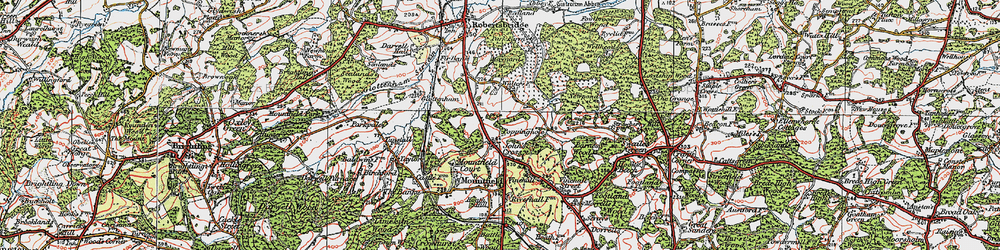 Old map of John's Cross in 1921