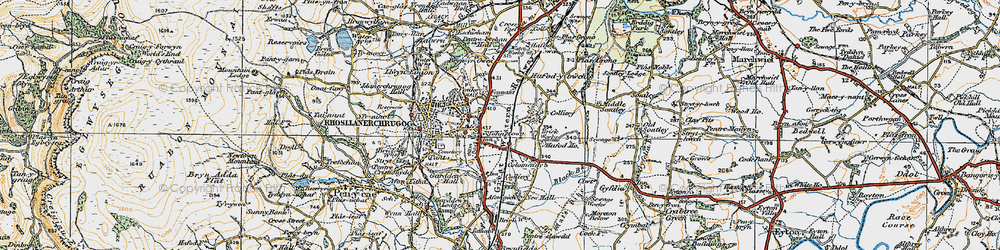 Old map of Johnstown in 1921