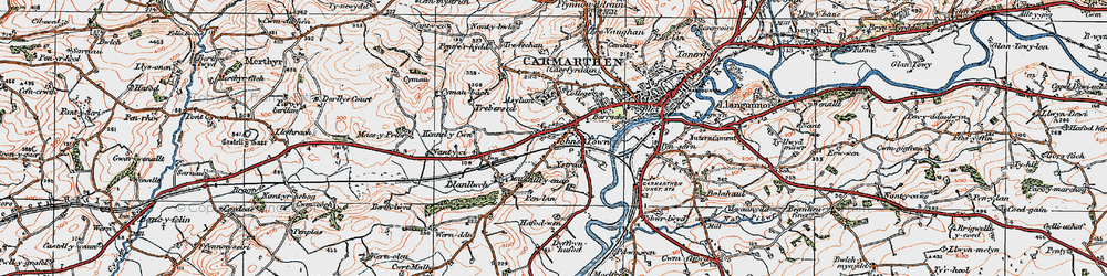 Old map of Johnstown in 1923