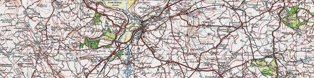 Old map of Joppa in 1919