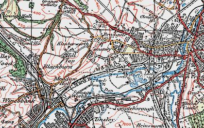 Old map of Jordon in 1923