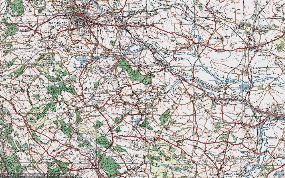 Old Map of Jump, 1924 in 1924