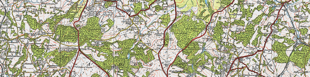 Old map of Jumper's Town in 1920