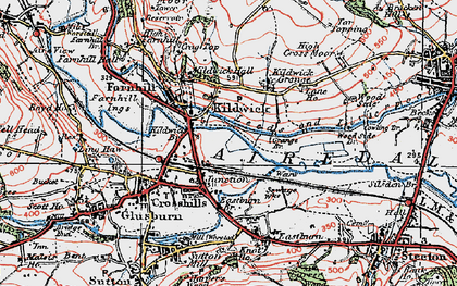 Old map of Junction in 1925