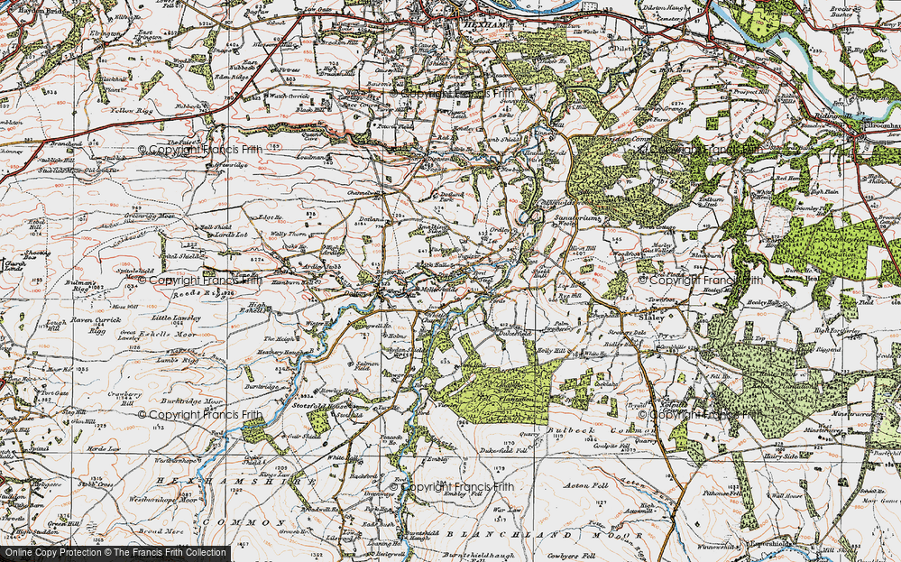 Old Map of Juniper, 1925 in 1925