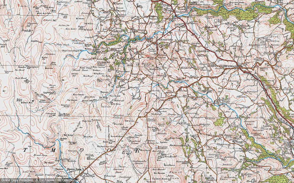Old Map of Jurston, 1919 in 1919