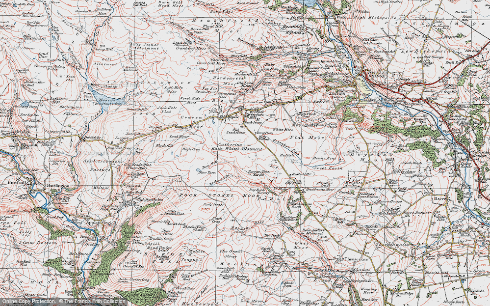 Old Map of Katty, 1925 in 1925
