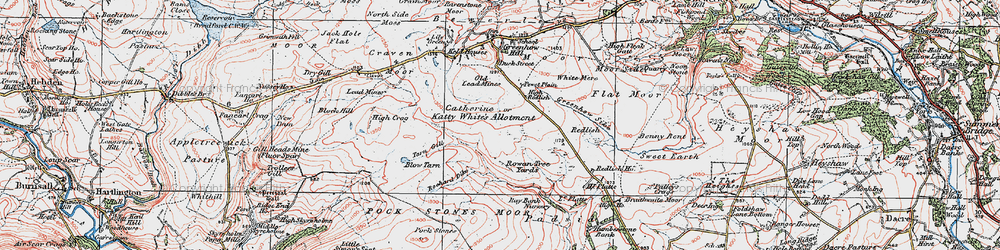 Old map of Katty in 1925
