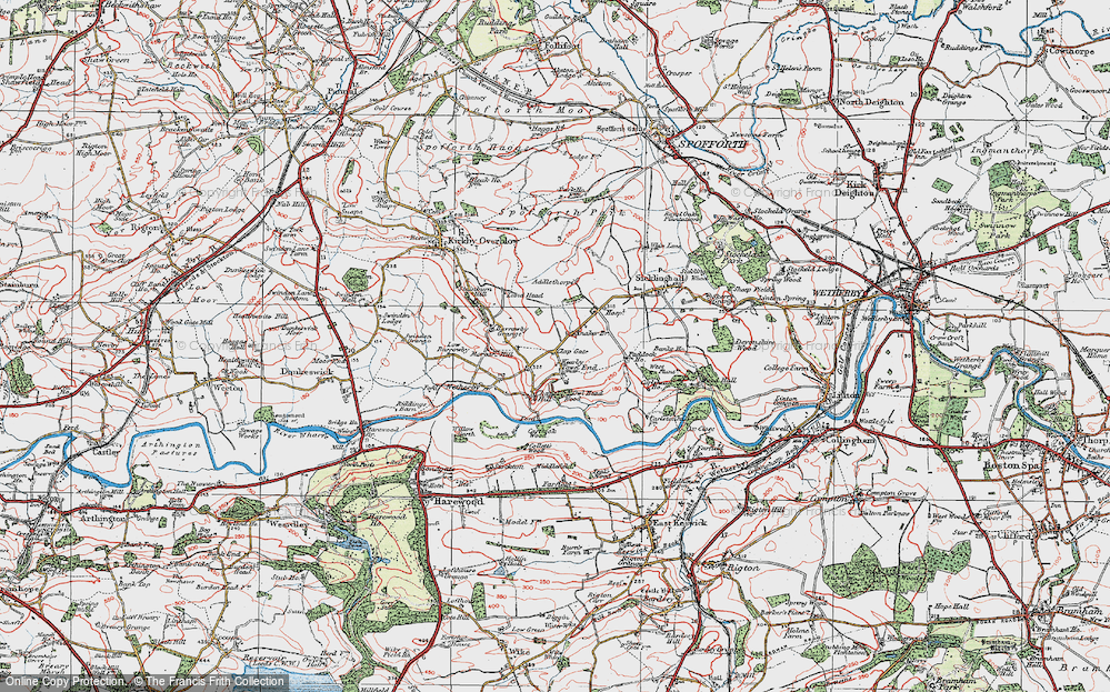 Old Map of Historic Map covering Addlethorpe Grange in 1925