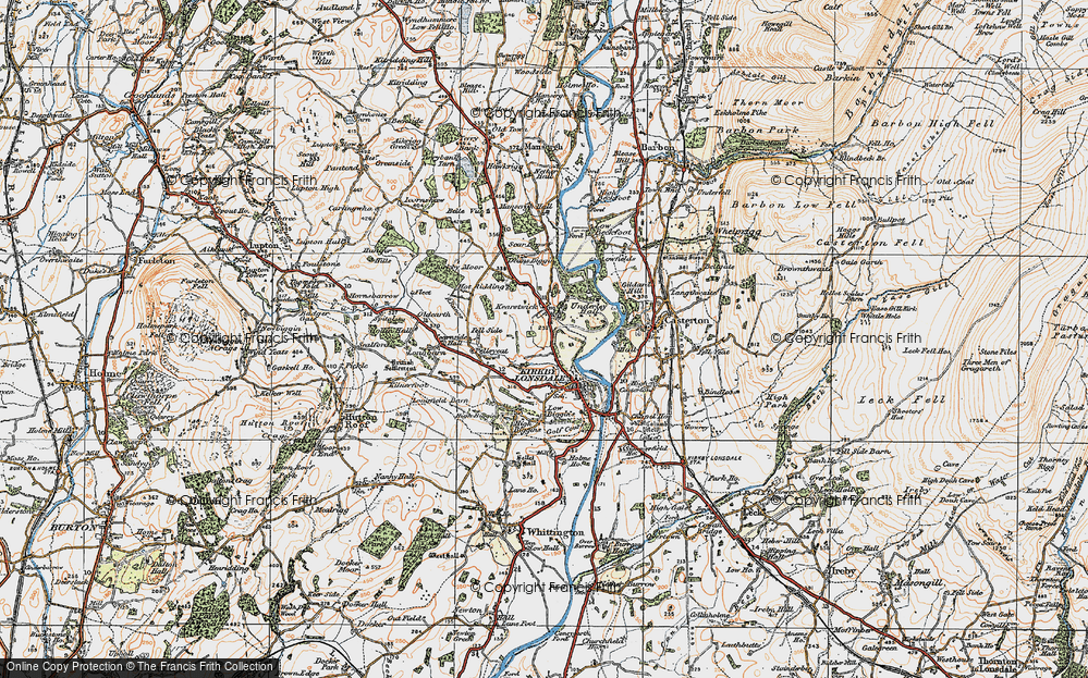 Old Map of Kearstwick, 1925 in 1925