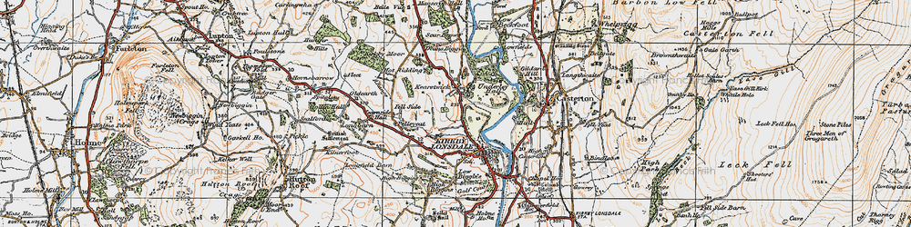Old map of Kearstwick in 1925