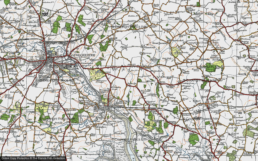 Old Map of Keelars Tye, 1921 in 1921