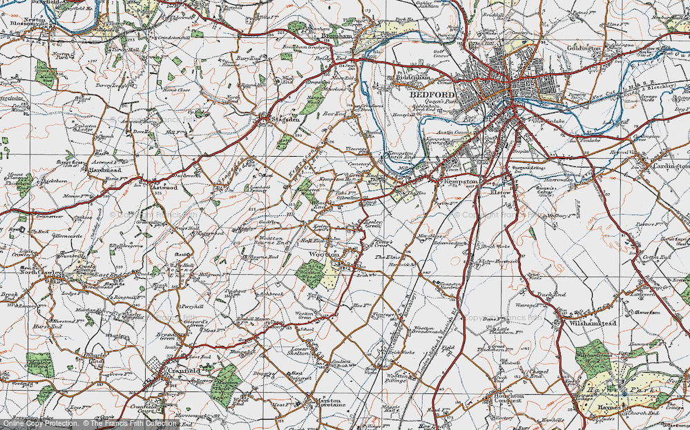 Old Map of Keeley Green, 1919 in 1919
