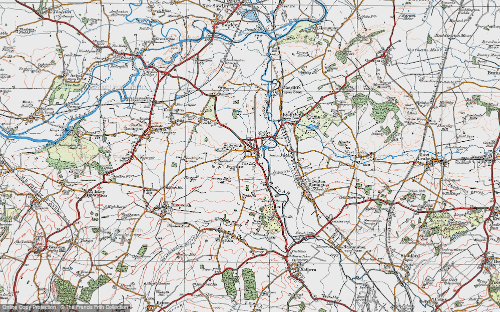 Old Map of Kegworth, 1921 in 1921