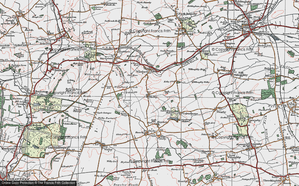 Old Map of Kelby, 1922 in 1922