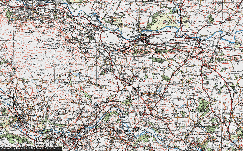 Old Map of Kelcliffe, 1925 in 1925