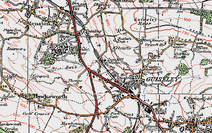 Old map of Kelcliffe in 1925