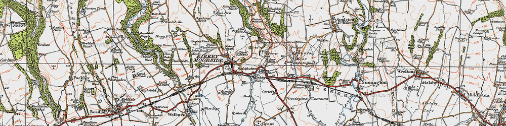 Old map of Keldholme in 1925