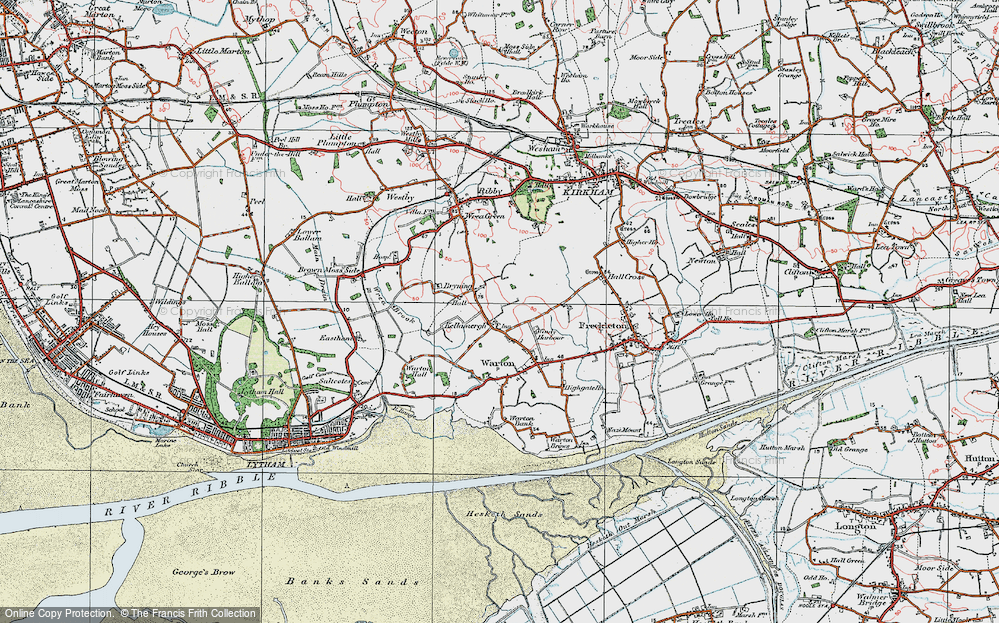 Old Map of Kellamergh, 1924 in 1924