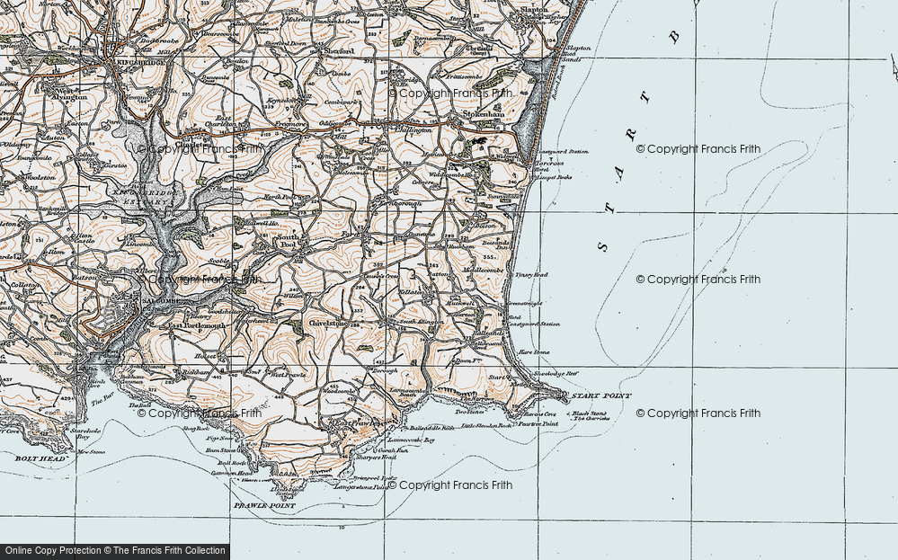 Old Map of Kellaton, 1919 in 1919