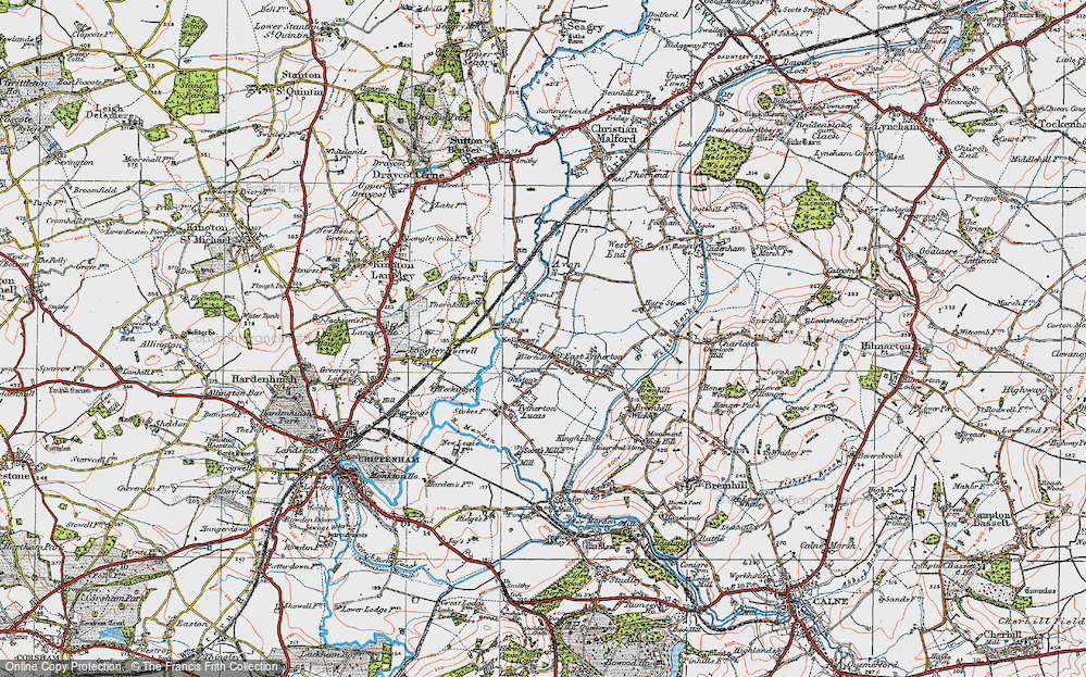 Old Map of Kellaways, 1919 in 1919
