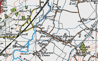 Old map of Kellaways in 1919