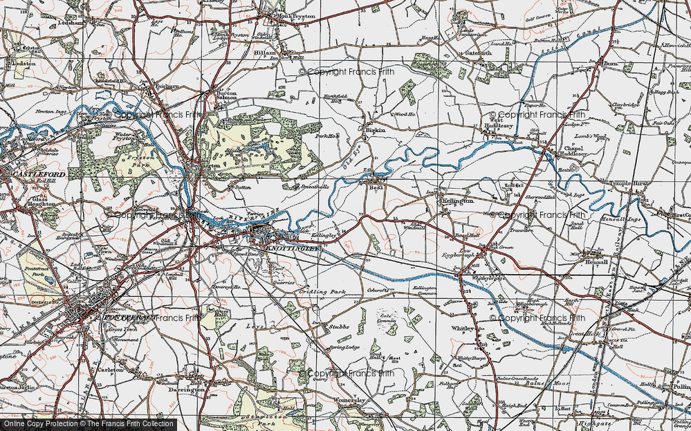 Old Map of Kellingley, 1924 in 1924