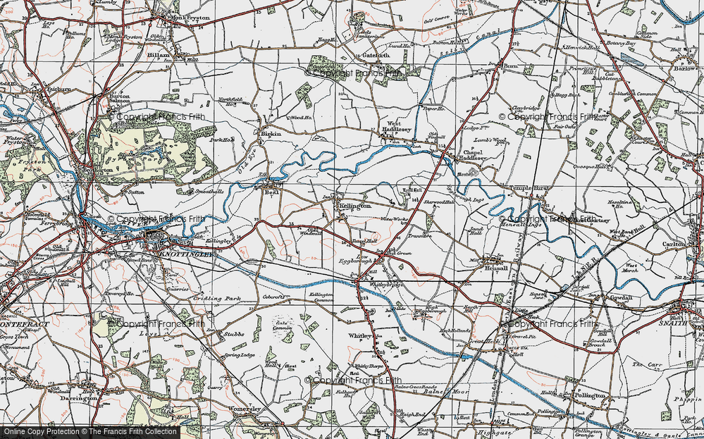 Old Map of Kellington, 1924 in 1924