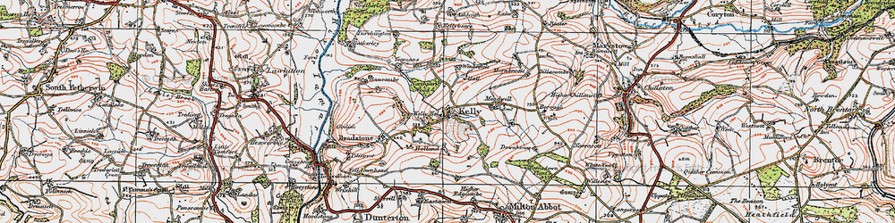 Old map of Winbrook in 1919
