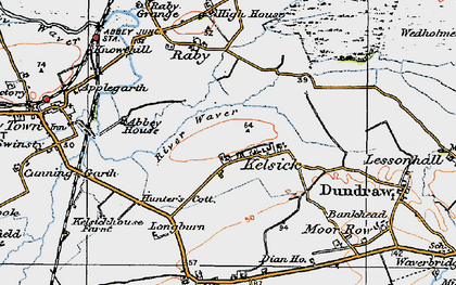 Old map of Kelsick in 1925
