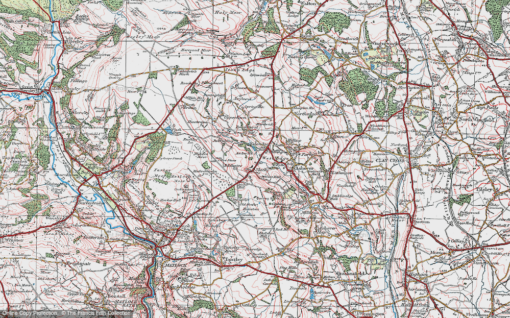 Old Map of Kelstedge, 1923 in 1923