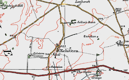 Old map of Calcethorpe Manor Fm in 1923