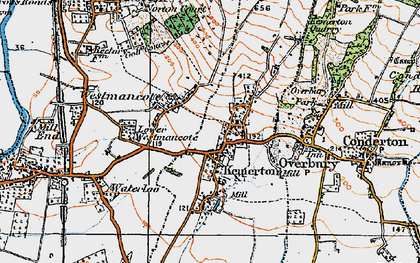 Old map of Kemerton in 1919