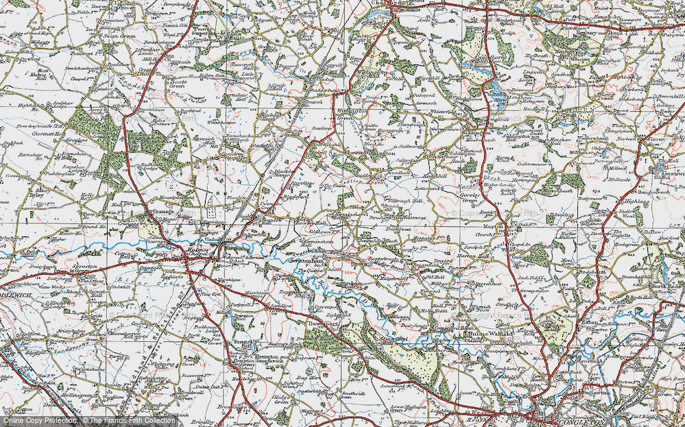 Old Map of Kemincham, 1923 in 1923