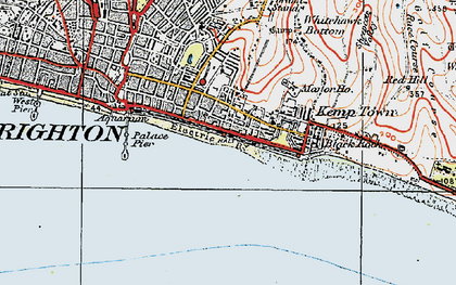 Old map of Kemp Town in 1920