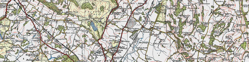 Old map of Kempe's Corner in 1921
