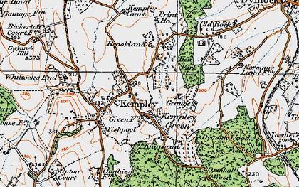 Old map of Brookland in 1919