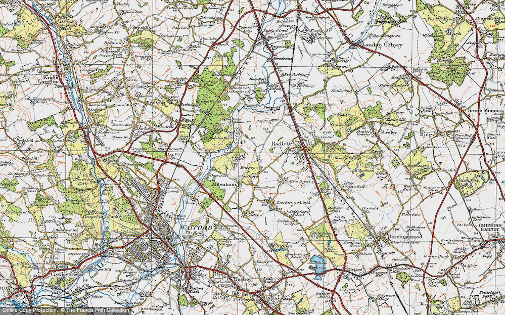 Old Map of Kemprow, 1920 in 1920