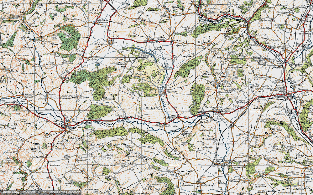 Old Map of Kempton, 1920 in 1920