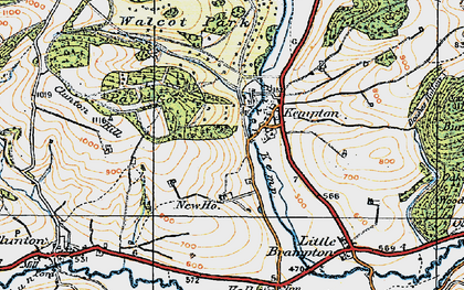 Old map of Kempton in 1920