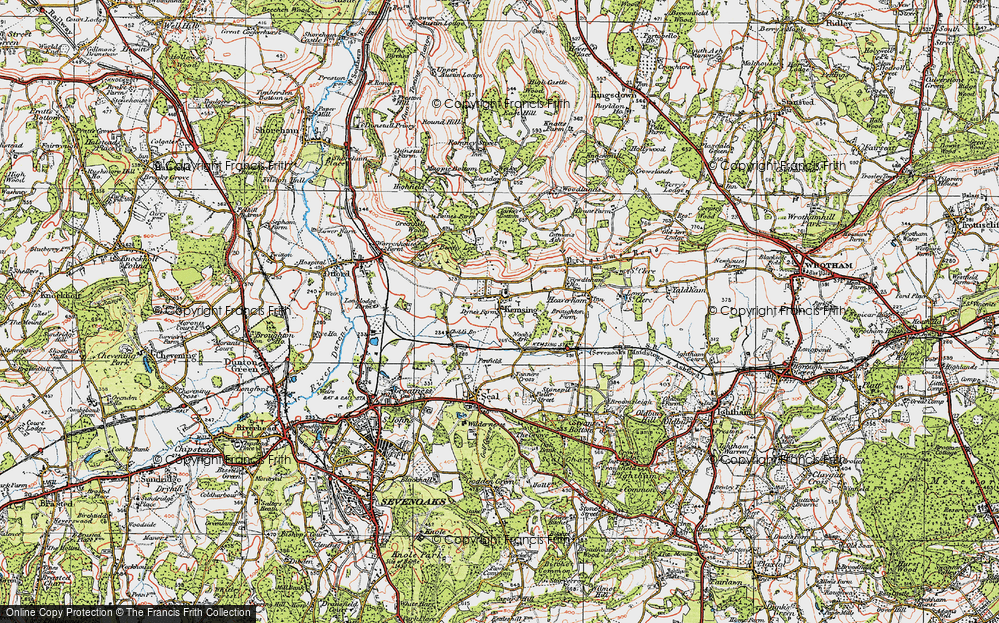 Old Map of Kemsing, 1920 in 1920